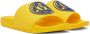 Versace Jeans Couture Yellow Embossed Pool Slides - Thumbnail 4