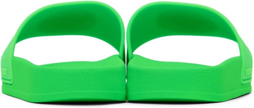 Versace Kids Green Medusa Slides