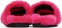 Versace Kids Pink Medusa Faux-Fur Slippers - Thumbnail 2