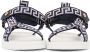 Versace Navy & White 'La Greca' Sandals - Thumbnail 2