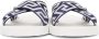 Versace Navy & White Nastro Greca Sandals - Thumbnail 2