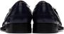 Versace Navy 'La Greca' Plaque Loafer - Thumbnail 2