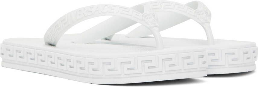 Versace Off-White Greca Sandals