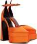Versace Orange Aevitas Heels - Thumbnail 4