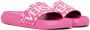 Versace Pink Allover Slides - Thumbnail 4