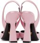 Versace Pink 'La Medusa' Slingback Heels - Thumbnail 2