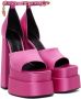 Versace Pink Medusa Aevitas Platform Heeled Sandals - Thumbnail 4