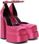 Versace Pink Medusa Aevitas Platform Heels - Thumbnail 8