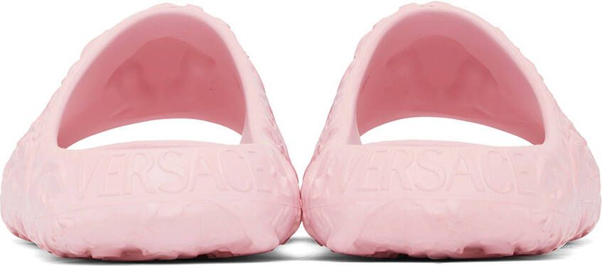 Versace Pink Medusa Dimension Slides