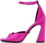 Versace Pink Medusa Heeled Sandals - Thumbnail 3