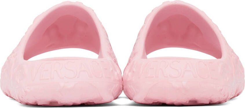 Versace Pink Medusa Slides