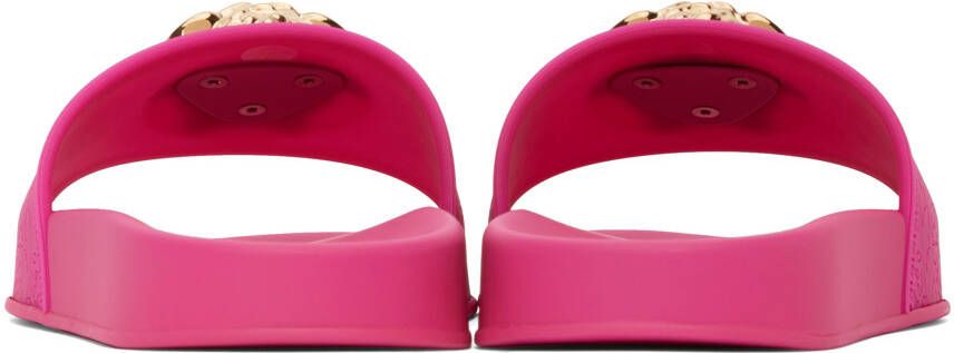 Versace Pink Medusa Slides