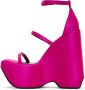 Versace Pink Triplatform Heeled Sandals - Thumbnail 3
