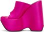 Versace Pink Triplatform Mules - Thumbnail 3