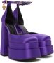 Versace Purple Aevitas Platform Heels - Thumbnail 4