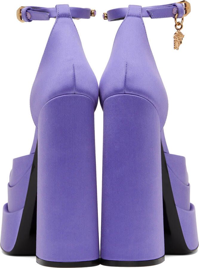 Versace Purple Medusa Aevitas Heels