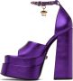 Versace Purple Medusa Aevitas Platform Heeled Sandals - Thumbnail 3