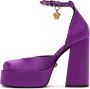 Versace Purple Medusa Aevitas Platform Heels - Thumbnail 3