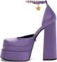 Versace Purple Medusa Aevitas Platform Heels - Thumbnail 3