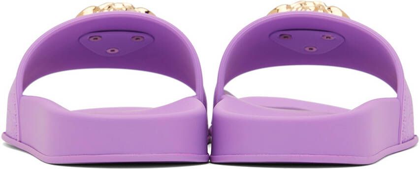 Versace Purple Palazzo Slides