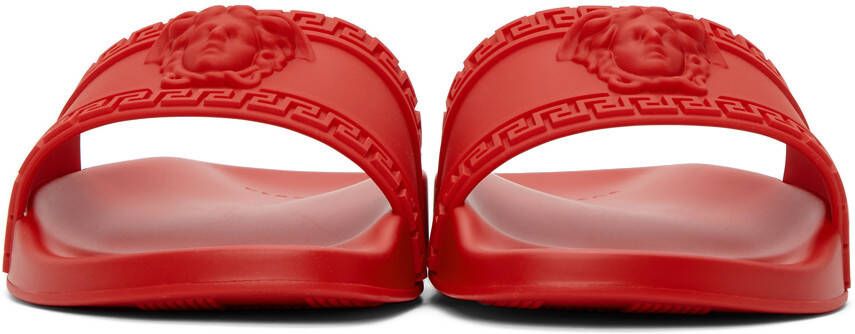 Versace Red Palazzo Pool Slides