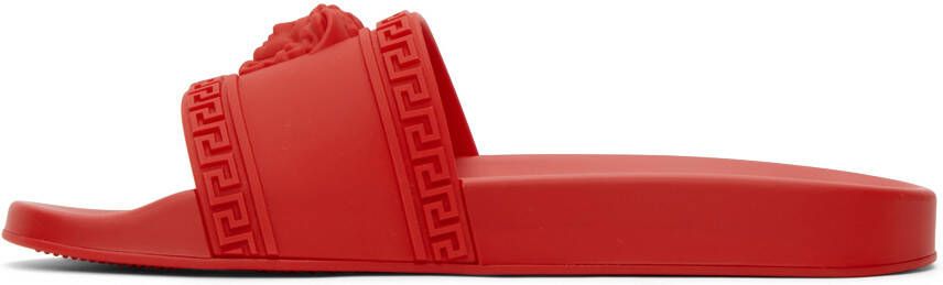 Versace Red Palazzo Pool Slides