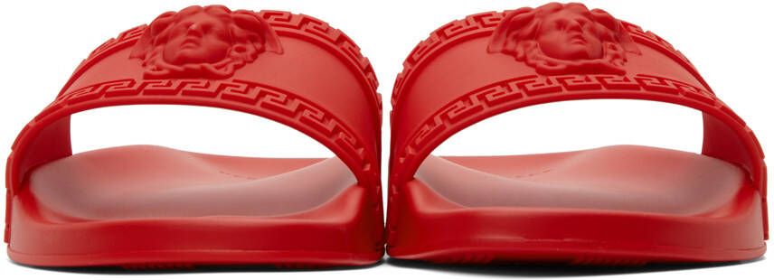 Versace Red Palazzo Pool Slides