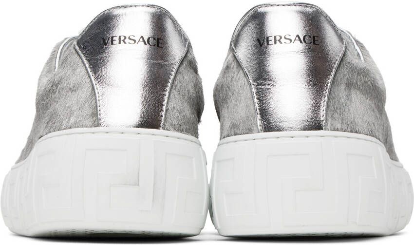 Versace Silver Greca Sneakers