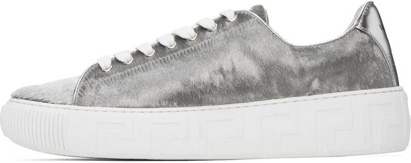 Versace Silver Greca Sneakers