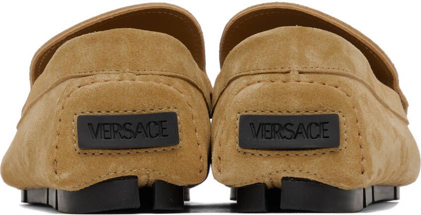 Versace Tan 'La Medusa' Loafers