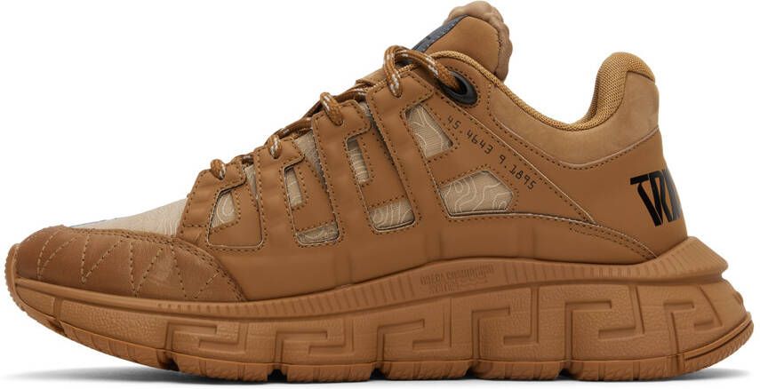 Versace Tan Trigreca Sneakers