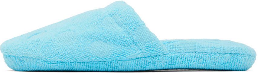 Versace Underwear Blue Polka Dot Slippers