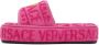 Versace Underwear Pink Medusa Platform Slippers - Thumbnail 3