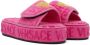 Versace Underwear Pink Medusa Platform Slippers - Thumbnail 4