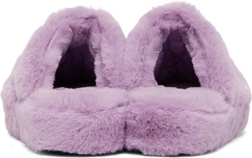 Versace Underwear Purple Medusa Slippers