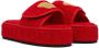 Versace Underwear Red Medusa Platform Slippers - Thumbnail 4