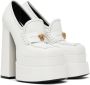 Versace White Aevitas Platform Loafers - Thumbnail 4