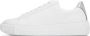 Versace White & Silver Greca Sneakers - Thumbnail 3