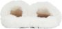 Versace White Faux-Fur Palazzo Slippers - Thumbnail 2