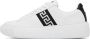Versace White & Black Greca Sneakers - Thumbnail 3