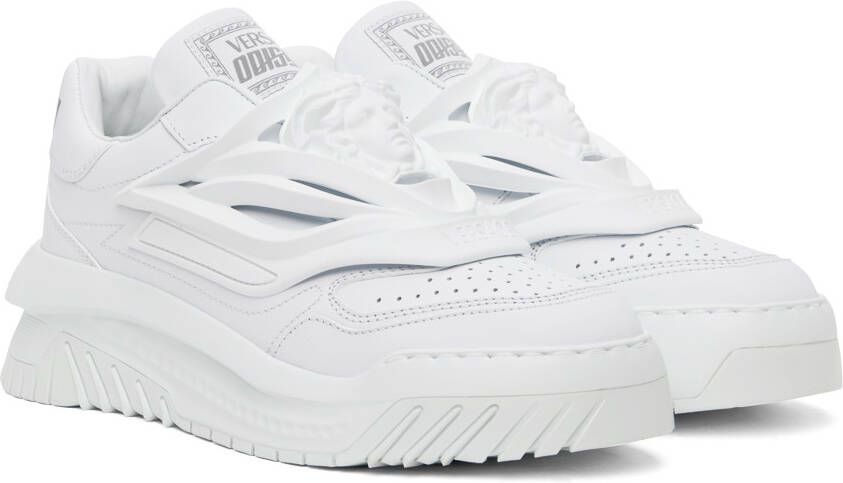 Versace White Odissea Sneakers