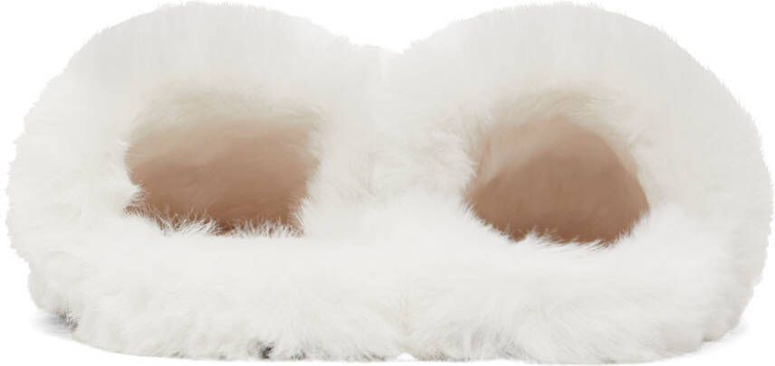 Versace White Palazzo Slippers