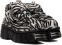VETEMENTS Black & White Newrock Edition Platform Sneakers - Thumbnail 4