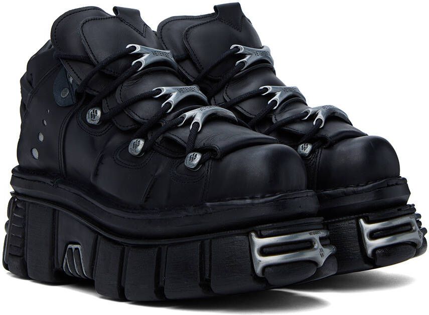 VETEMENTS Black New Rock Edition Platform Sneakers