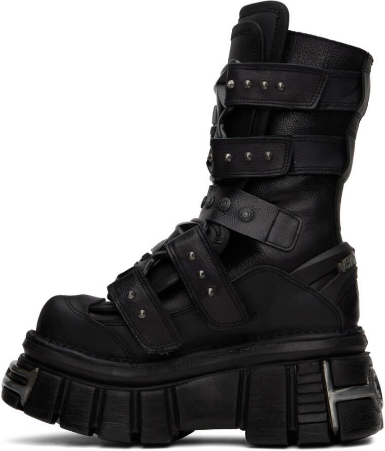 VETEMENTS Black New Rock Edition Gamer Ankle Boots