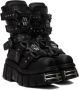 VETEMENTS Black New Rock Edition Gamer Ankle Boots - Thumbnail 4