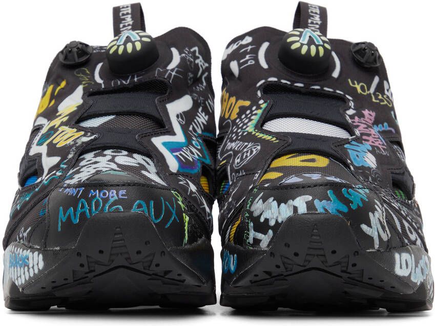 VETEMENTS Black Reebok Edition Instapump Fury Sneakers