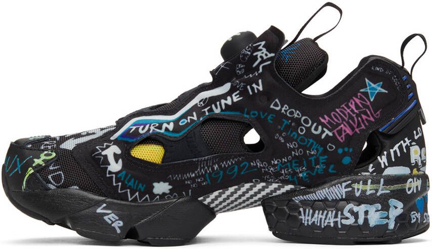 VETEMENTS Black Reebok Edition Instapump Fury Sneakers