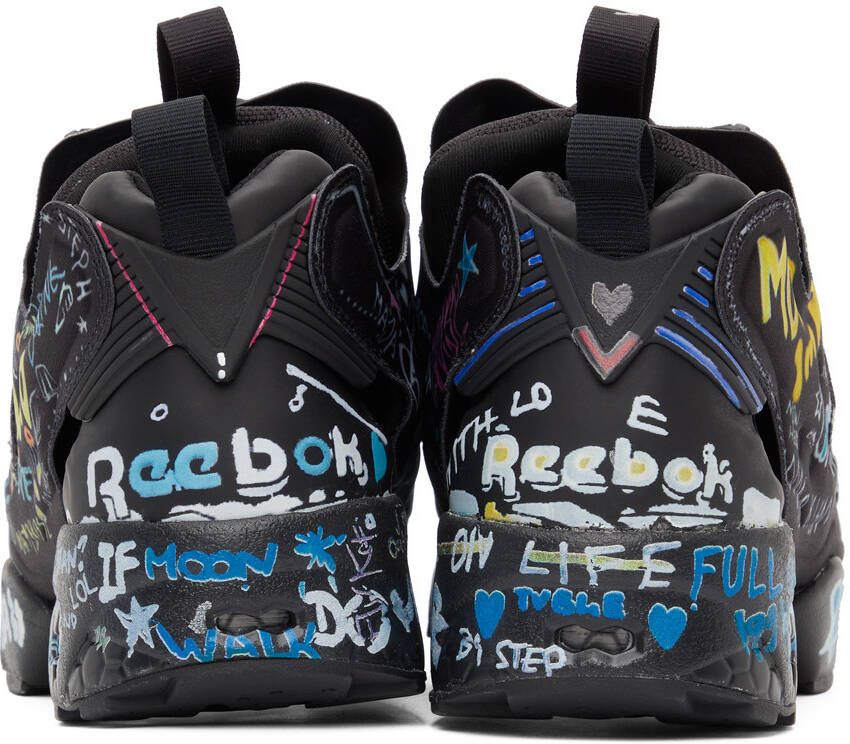 VETEMENTS Black Reebok Edition Instapump Fury Sneakers