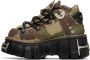 VETEMENTS Khaki New Rock Edition Platform Sneakers - Thumbnail 3